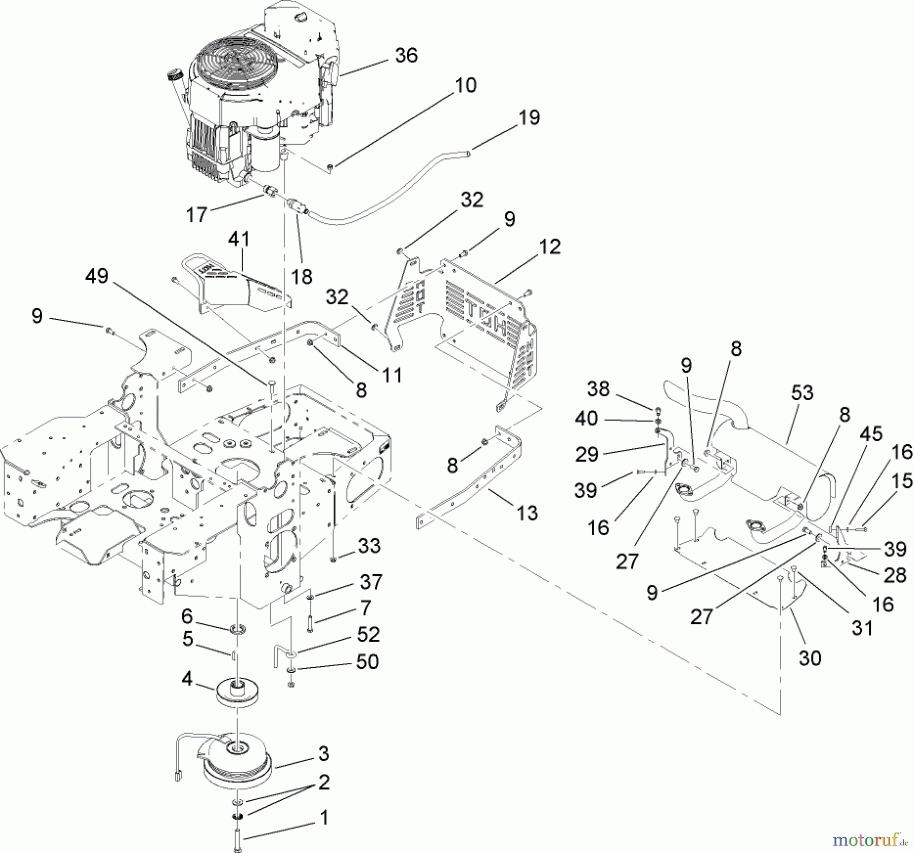  Zerto-Turn Mäher 74413 (Z449) - Toro Z Master Mower, 48