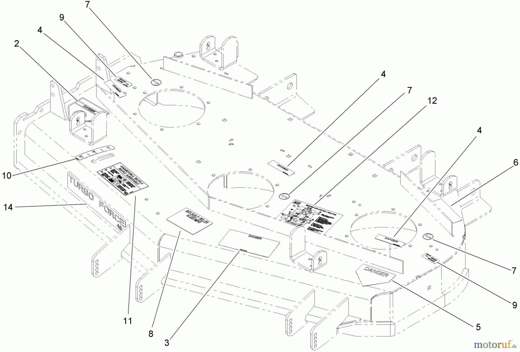  Zerto-Turn Mäher 74413 (Z449) - Toro Z Master Mower, 48