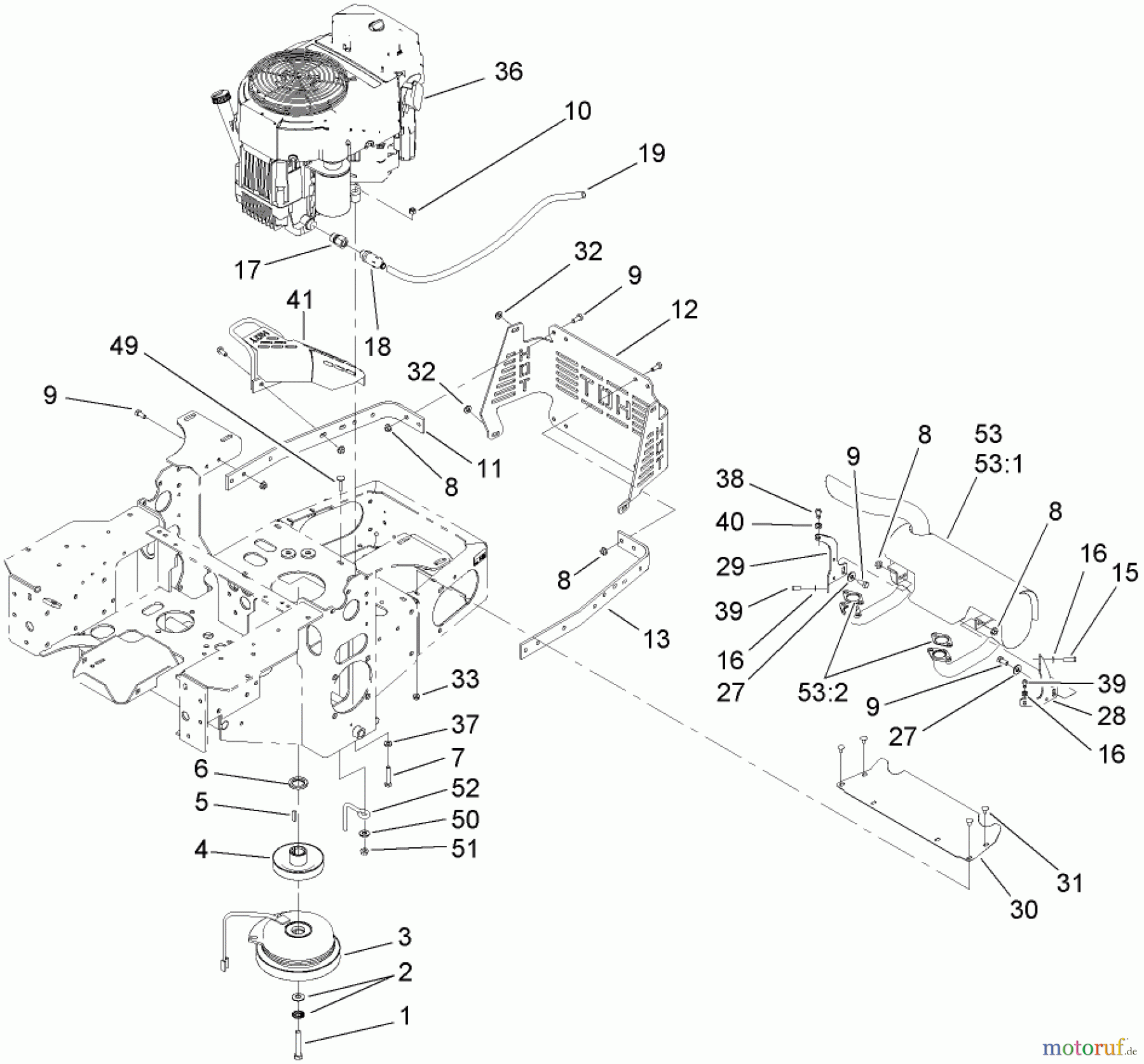  Zerto-Turn Mäher 74413 (Z449) - Toro Z Master Mower, 48