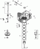 Zerto-Turn Mäher 74414 (Z450) - Toro Z Master Mower, 52" TURBO FORCE Side Discharge Deck (SN: 250005001 - 250999999) (2005) Ersatzteile CRANKCASE ASSEMBLY KOHLER CV20S-65601