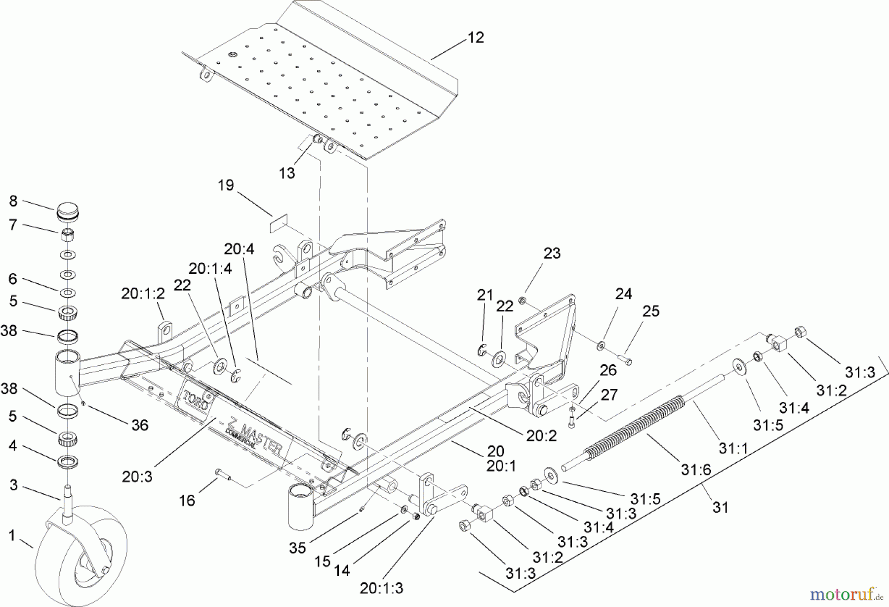  Zerto-Turn Mäher 74414 (Z450) - Toro Z Master Mower, 52