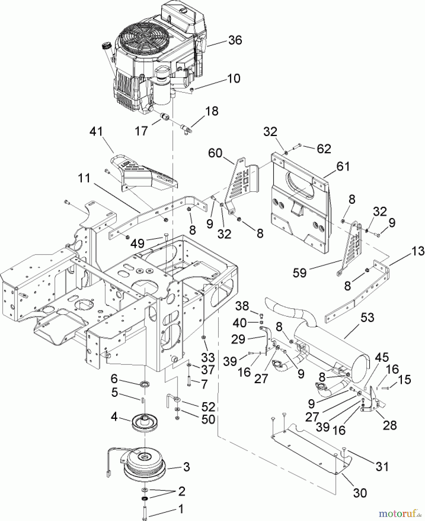  Zerto-Turn Mäher 74415 (Z449) - Toro Z Master Mower, 52