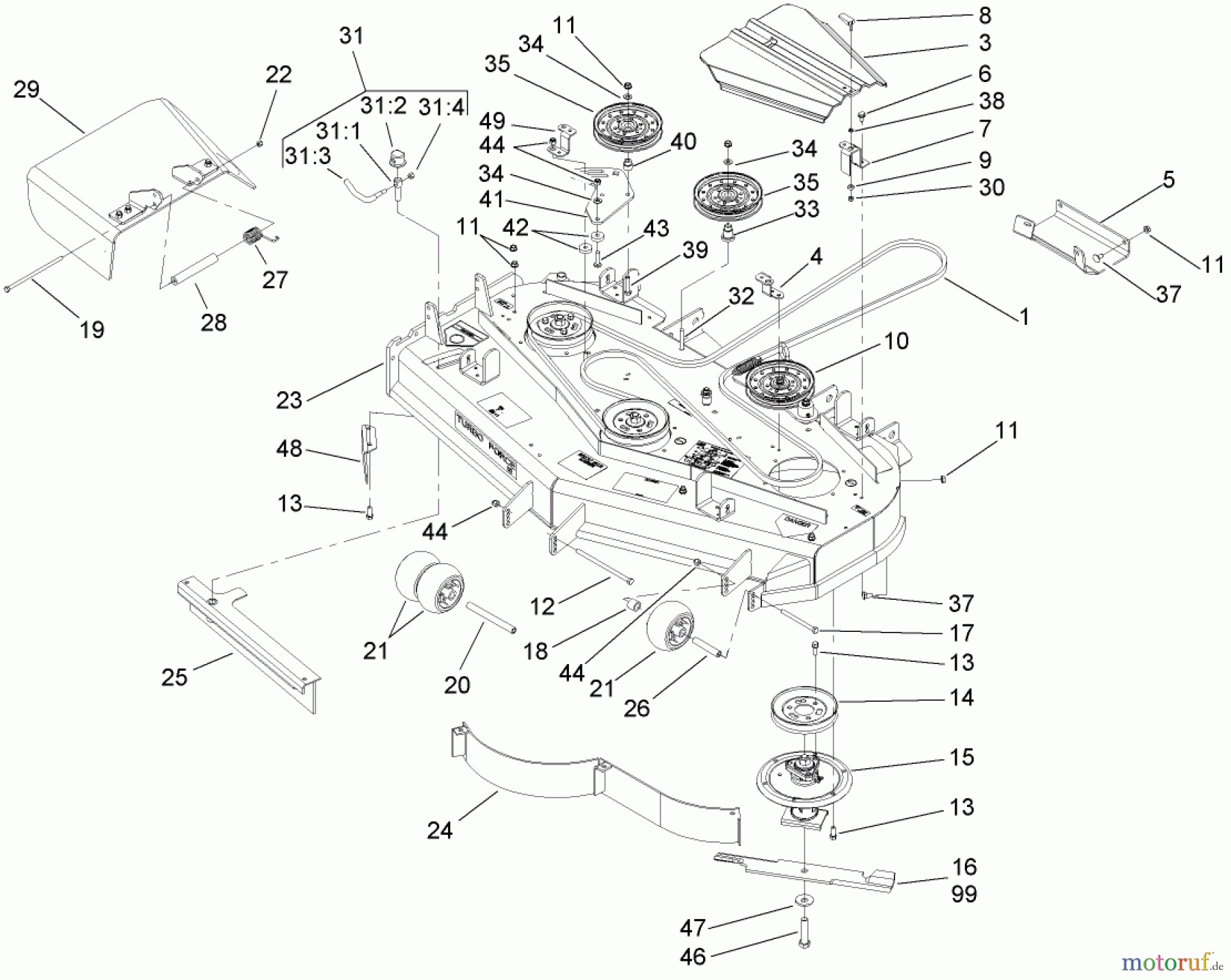  Zerto-Turn Mäher 74416 (Z450) - Toro Z Master Mower, 52