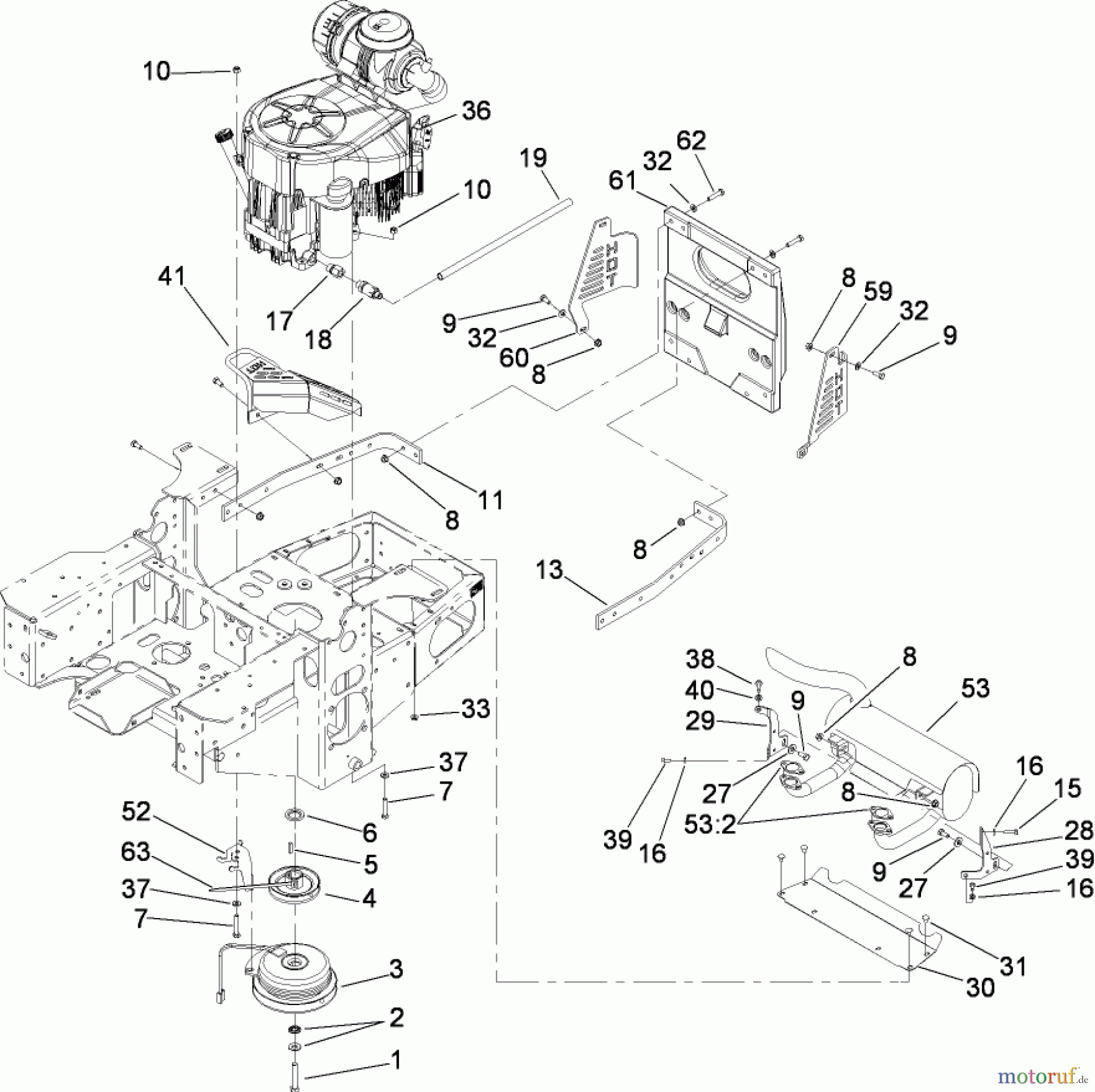  Zerto-Turn Mäher 74416 (Z450) - Toro Z Master Mower, 52