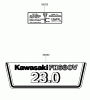 Zerto-Turn Mäher 74416 (Z450) - Toro Z Master Mower, 52" TURBO FORCE Side Discharge Deck (SN: 280000001 - 280999999) (2008) Ersatzteile LABEL ASSEMBLY KAWASAKI FH680V-DS21