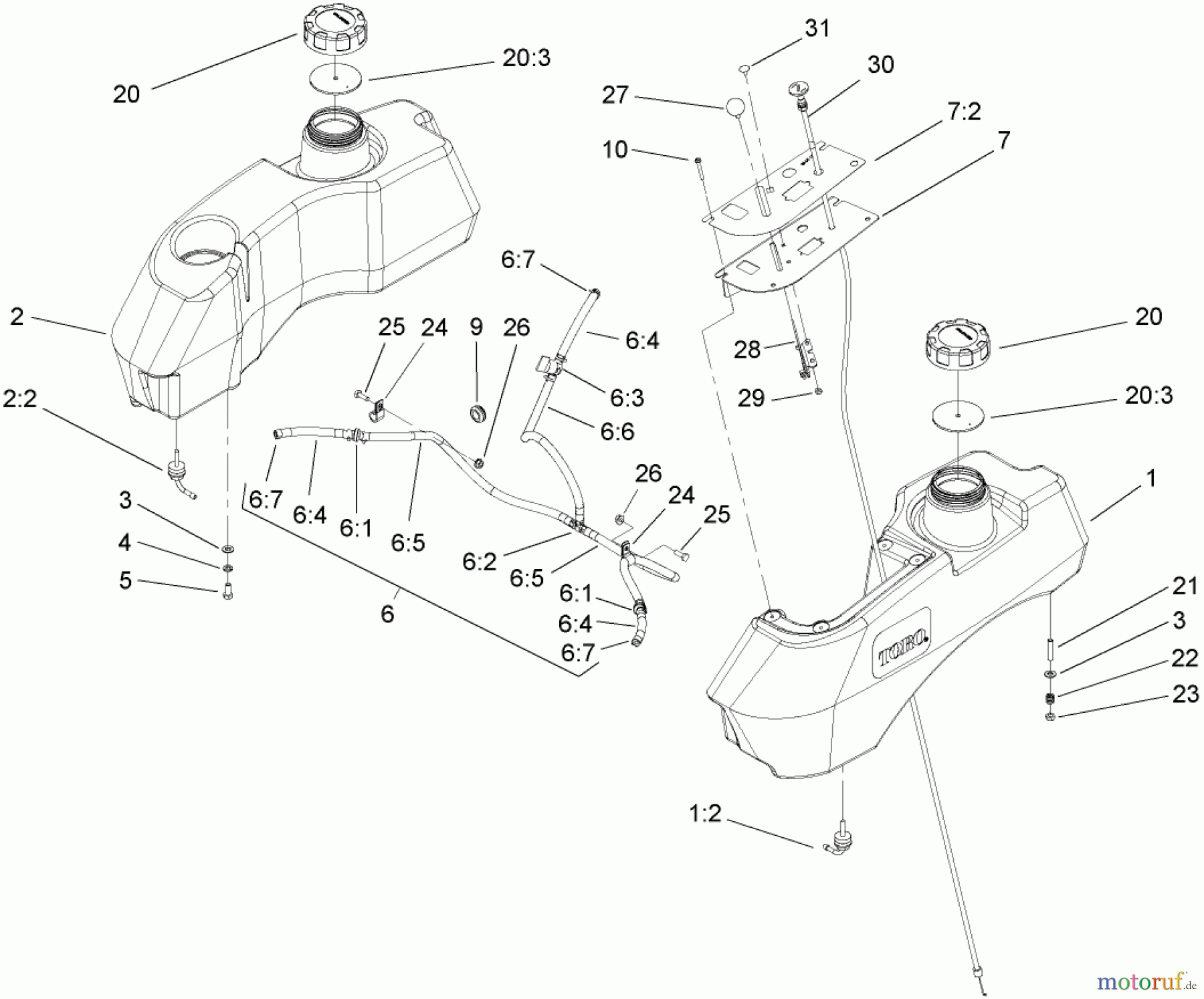  Zerto-Turn Mäher 74416 (Z453) - Toro Z Master Mower, 52