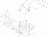 Zerto-Turn Mäher 74416TE (Z453) - Toro Z Master Mower, 132cm TURBO FORCE Side Discharge Deck (SN: 250000001 - 250005000) (2005) Ersatzteile SEAT AND BRACKET ASSEMBLY