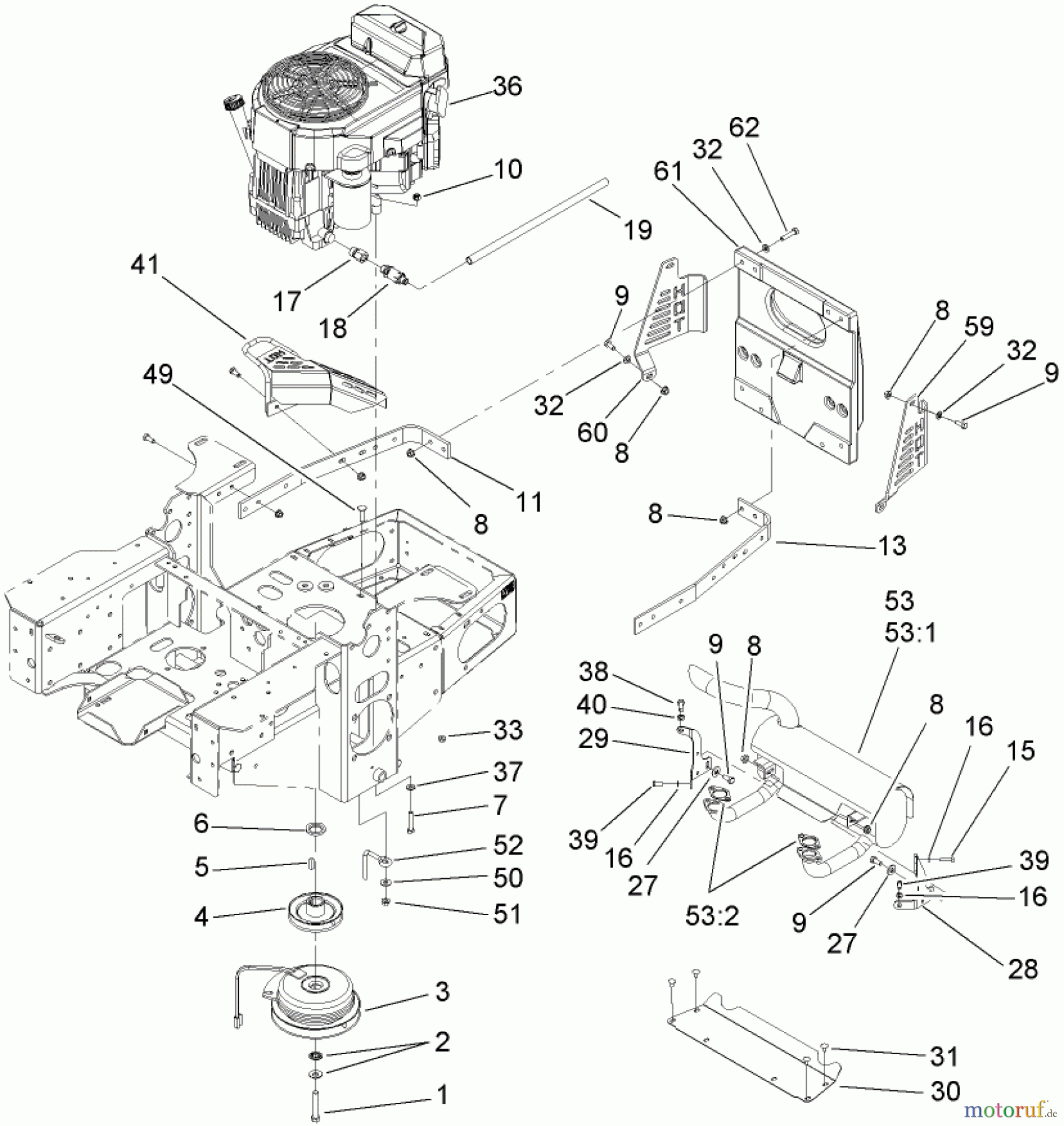  Zerto-Turn Mäher 74417 (Z453) - Toro Z Master Mower, 48