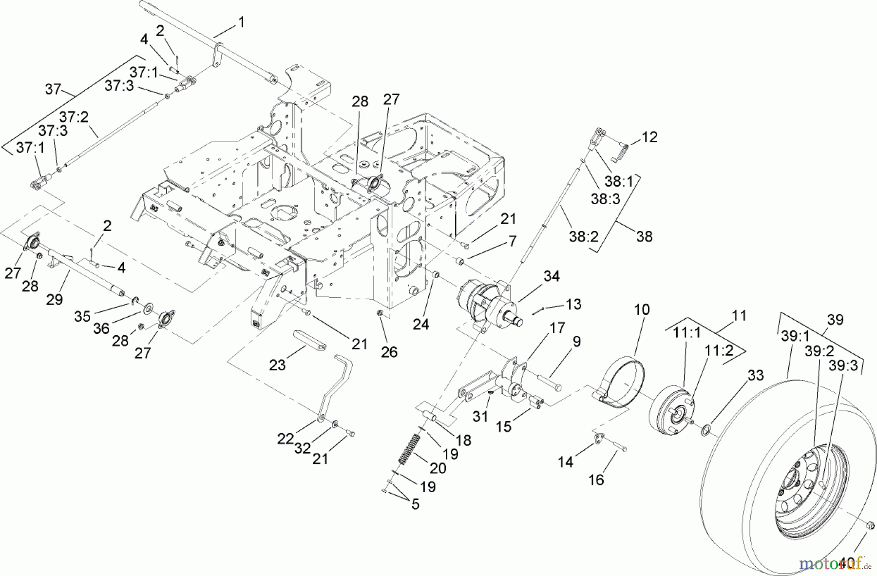  Zerto-Turn Mäher 74417CP (Z450) - Toro Z Master Mower, 48