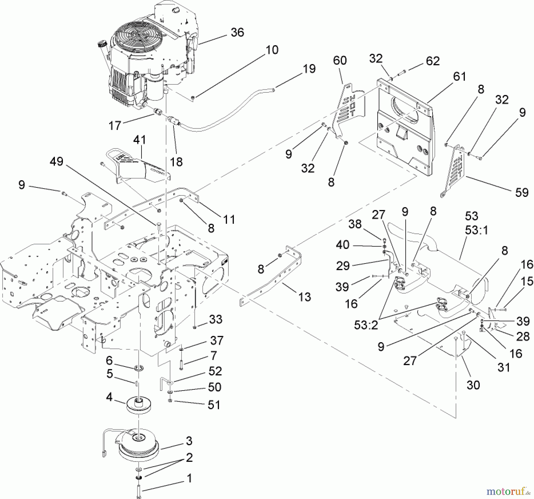  Zerto-Turn Mäher 74417CP (Z453) - Toro Z Master Mower, 48