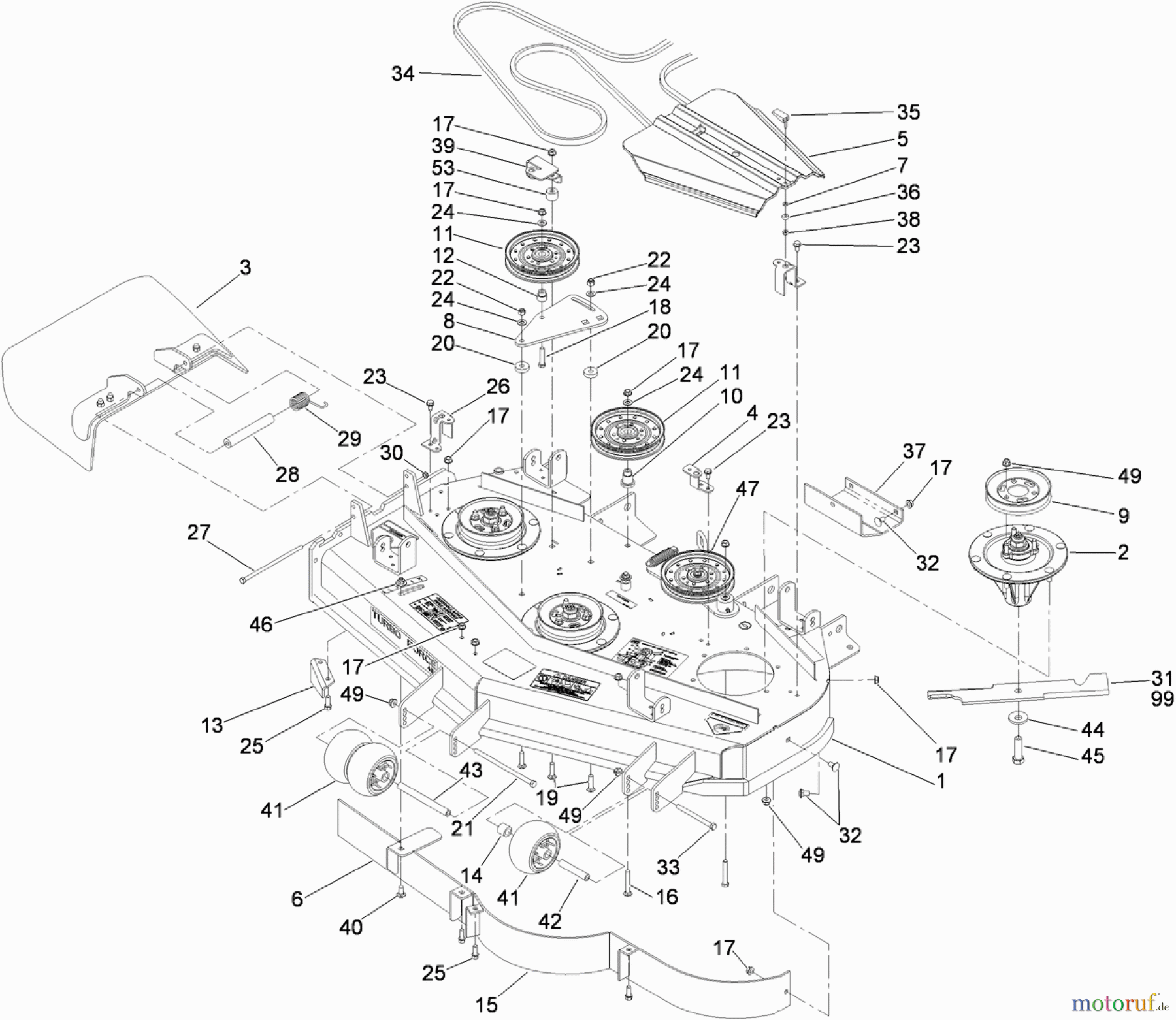  Zerto-Turn Mäher 74444 (Z400) - Toro Z Master Mower, 48