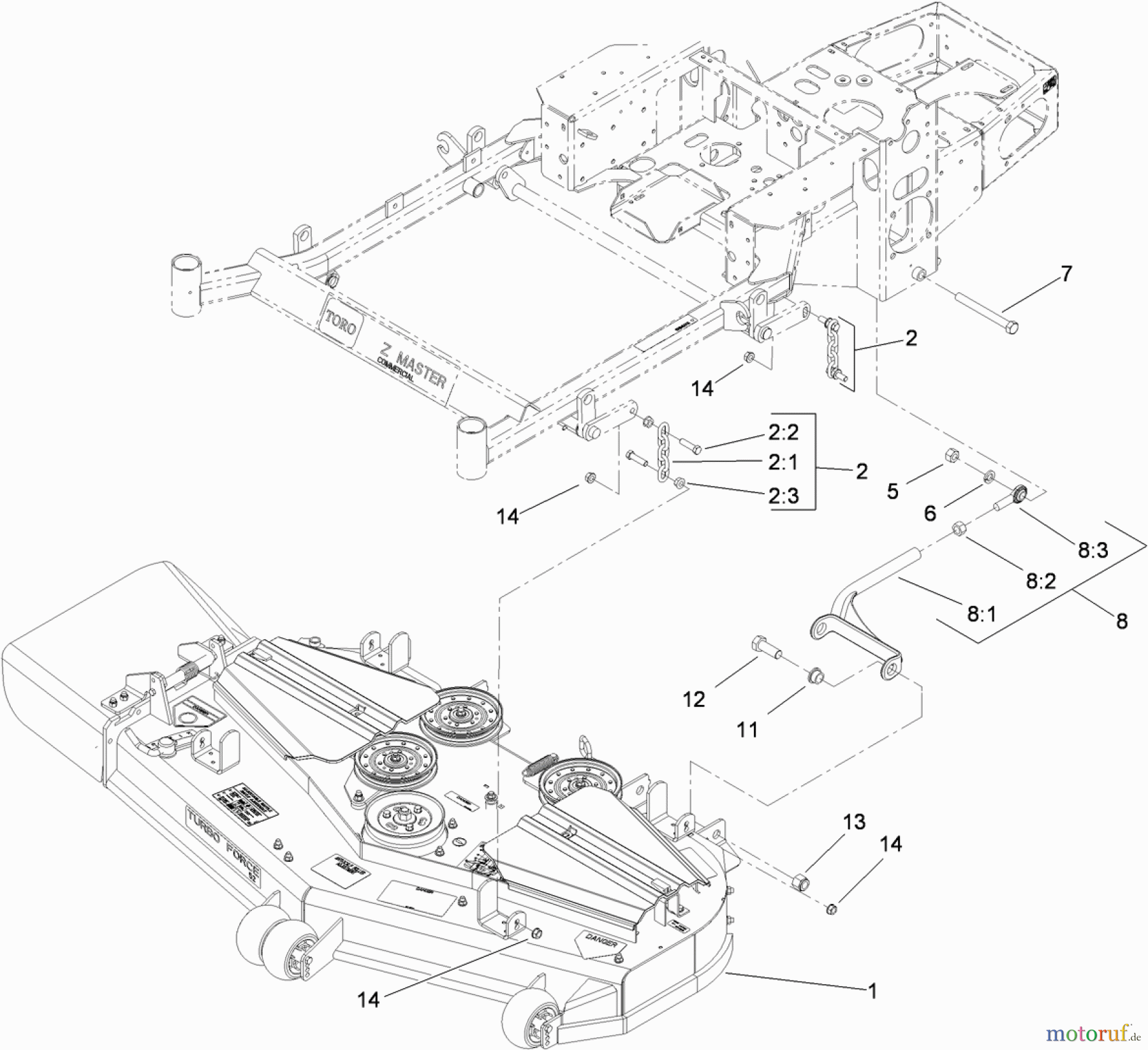  Zerto-Turn Mäher 74444 (Z400) - Toro Z Master Mower, 48