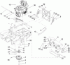 Zerto-Turn Mäher 74444 (Z400) - Toro Z Master Mower, 48" TURBO FORCE Side Discharge Deck (SN: 310000001 - 310999999) (2010) Ersatzteile ENGINE, CLUTCH AND MUFFLER ASSEMBLY