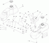 Zerto-Turn Mäher 74444 (Z400) - Toro Z Master Mower, 48" TURBO FORCE Side Discharge Deck (SN: 310000001 - 310999999) (2010) Ersatzteile FUEL SYSTEM ASSEMBLY