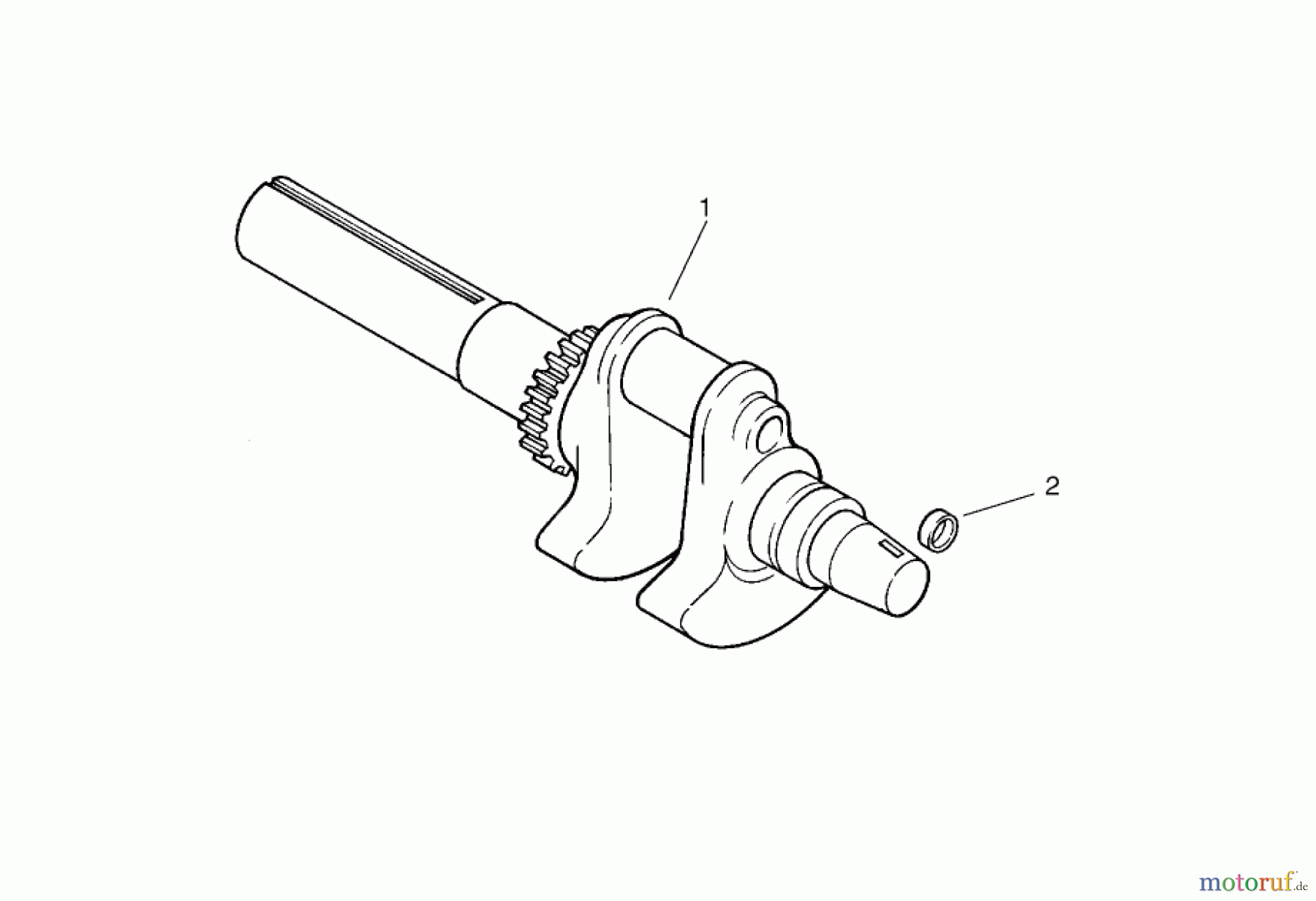  Zerto-Turn Mäher 74804TE (Z350) - Toro Z Master, 122cm Mower and Bagger (SN: 220000001 - 220999999) (2002) GROUP 1-CRANKSHAFT ASSEMBLY KOHLER CH20S PS-64675