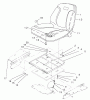 Zerto-Turn Mäher 74804TE (Z350) - Toro Z Master, 122cm Mower and Bagger (SN: 220000001 - 220999999) (2002) Ersatzteile SEAT ASSEMBLY