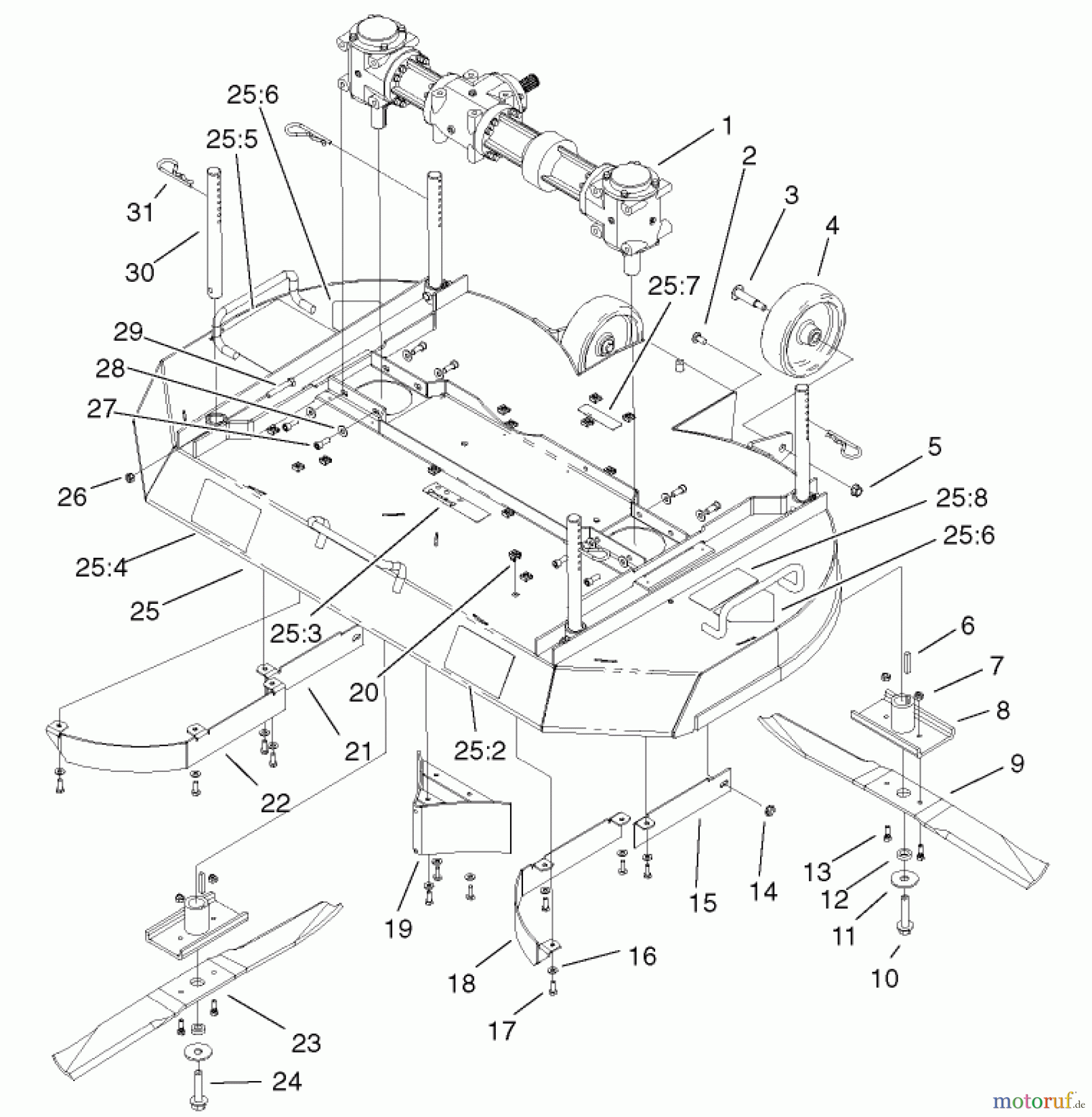  Zerto-Turn Mäher 74805 (Z355) - Toro Z Master 48