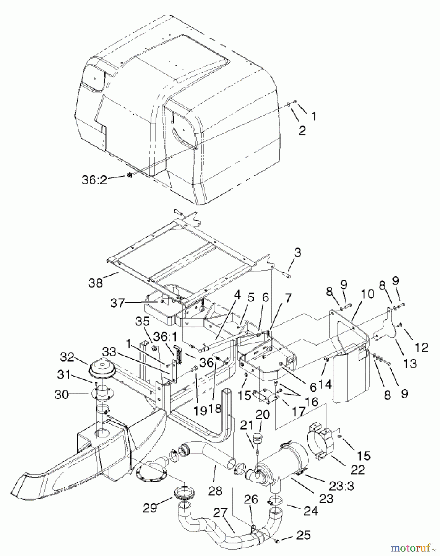  Zerto-Turn Mäher 74805 (Z355) - Toro Z Master 48