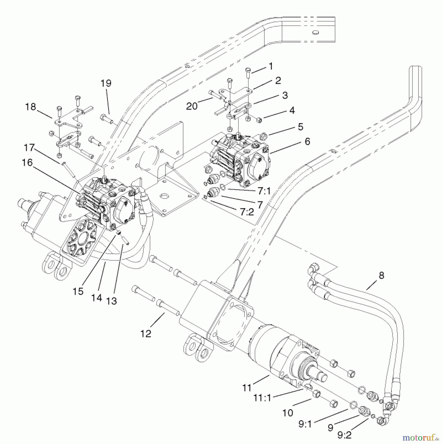  Zerto-Turn Mäher 74805 (Z355) - Toro Z Master 48