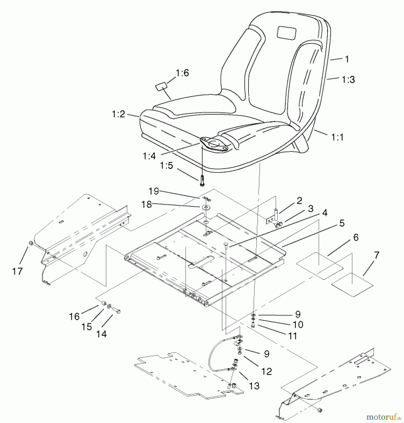  Zerto-Turn Mäher 74805 (Z355) - Toro Z Master 48