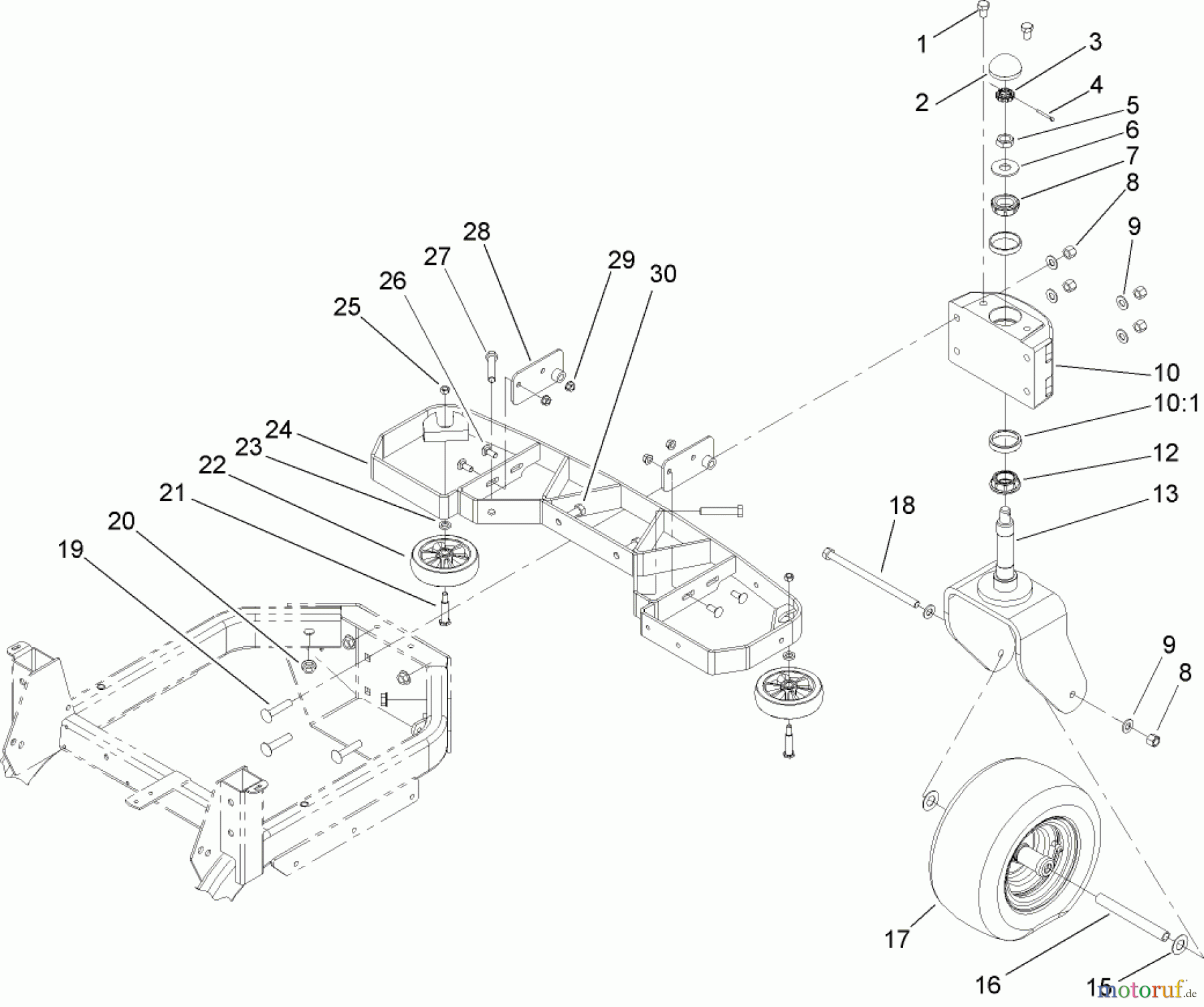  Zerto-Turn Mäher 74805 (Z355) - Toro Z Master 48