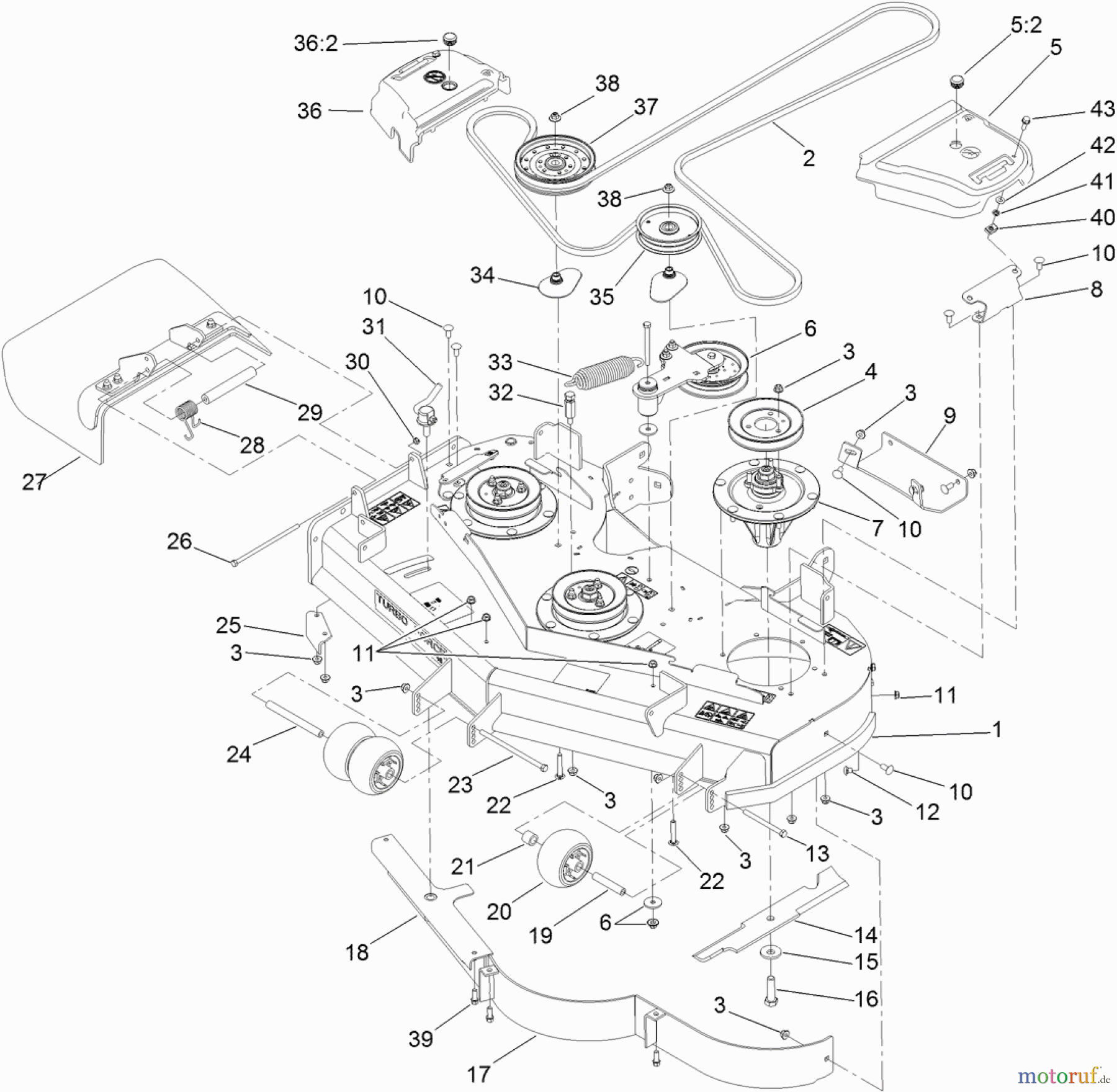  Zerto-Turn Mäher 74902TE - Toro Z Master G3 Riding Mower, 48