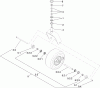Zerto-Turn Mäher 74915 - Toro Z Master G3 Riding Mower, 60" TURBO FORCE Side Discharge Deck (SN: 290000001 - 290999999) (2009) Ersatzteile CASTER WHEEL AND FORK ASSEMBLY