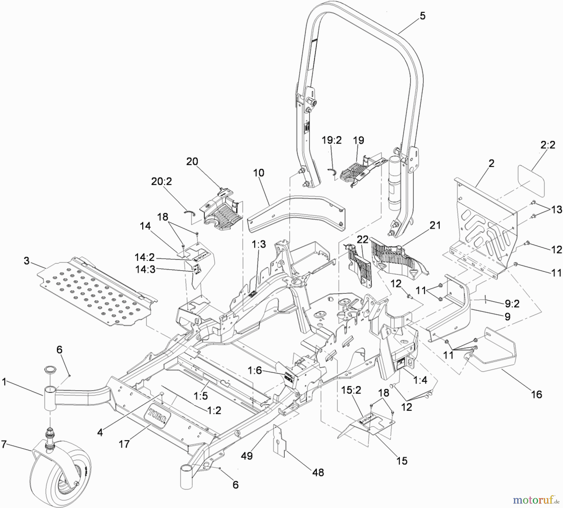  Zerto-Turn Mäher 74915 - Toro Z Master G3 Riding Mower, 60