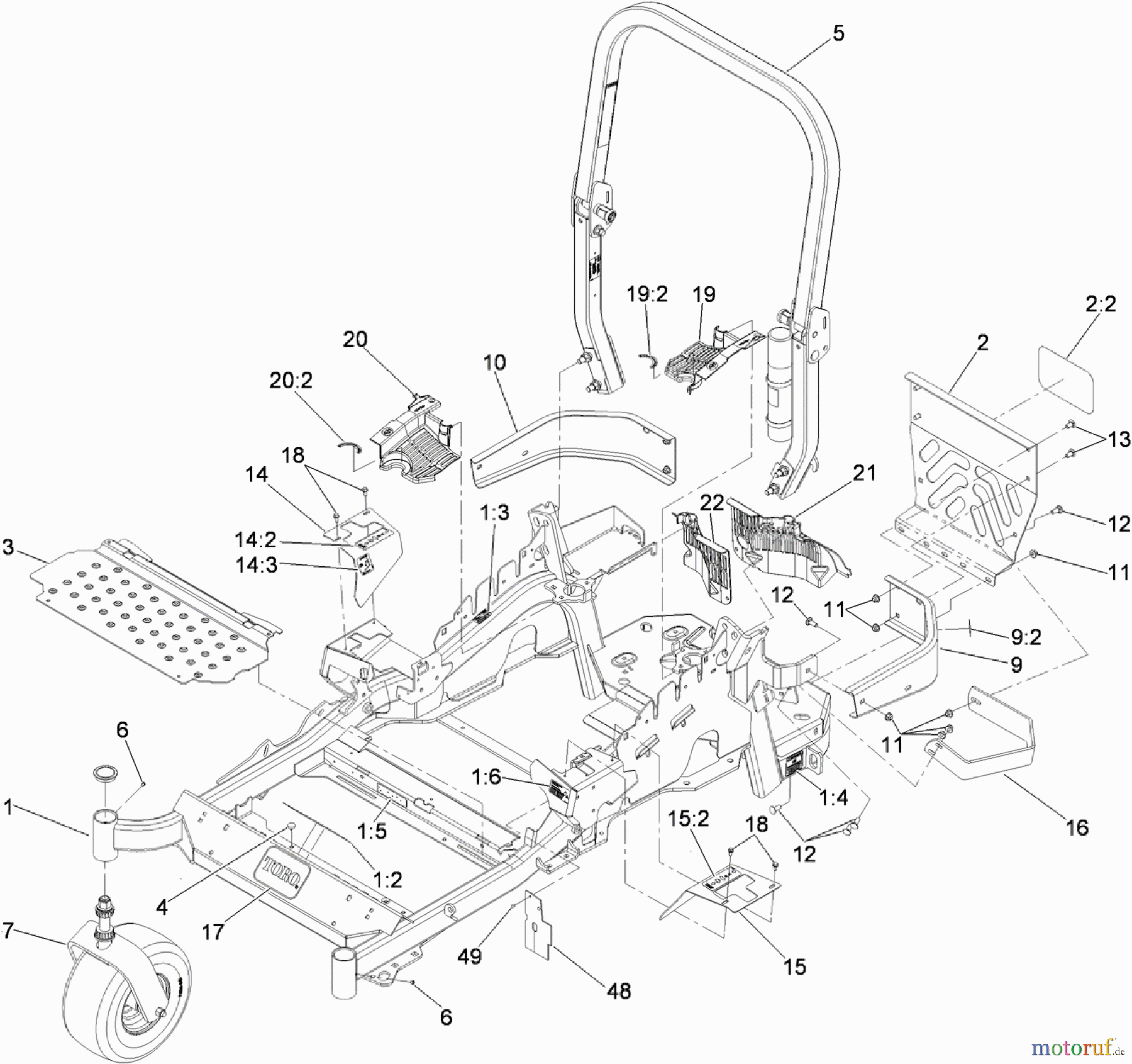  Zerto-Turn Mäher 74922 - Toro Z Master G3 Riding Mower, 48