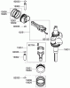 Zerto-Turn Mäher 74935 - Toro Z Master G3 Riding Mower, 60" TURBO FORCE Side Discharge Deck (SN: 290000001 - 290999999) (2009) Ersatzteile PISTON AND CRANKSHAFT ASSEMBLY KAWASAKI FX921V-AS04