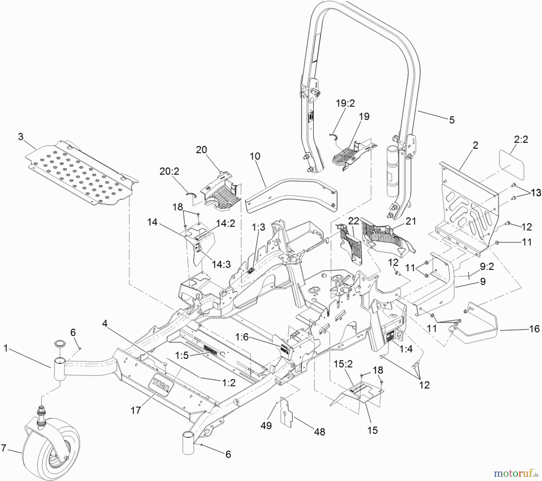  Zerto-Turn Mäher 74936 - Toro Z Master G3 Riding Mower, 60