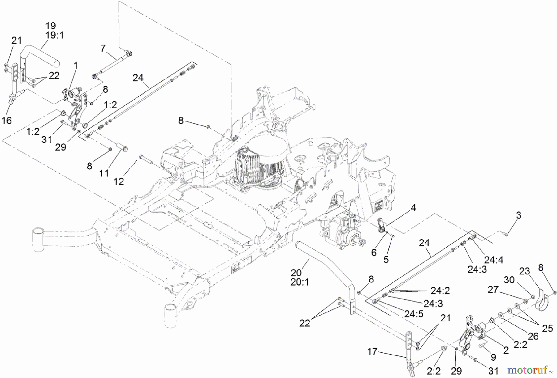  Zerto-Turn Mäher 74938 - Toro Z Master G3 Riding Mower, 72