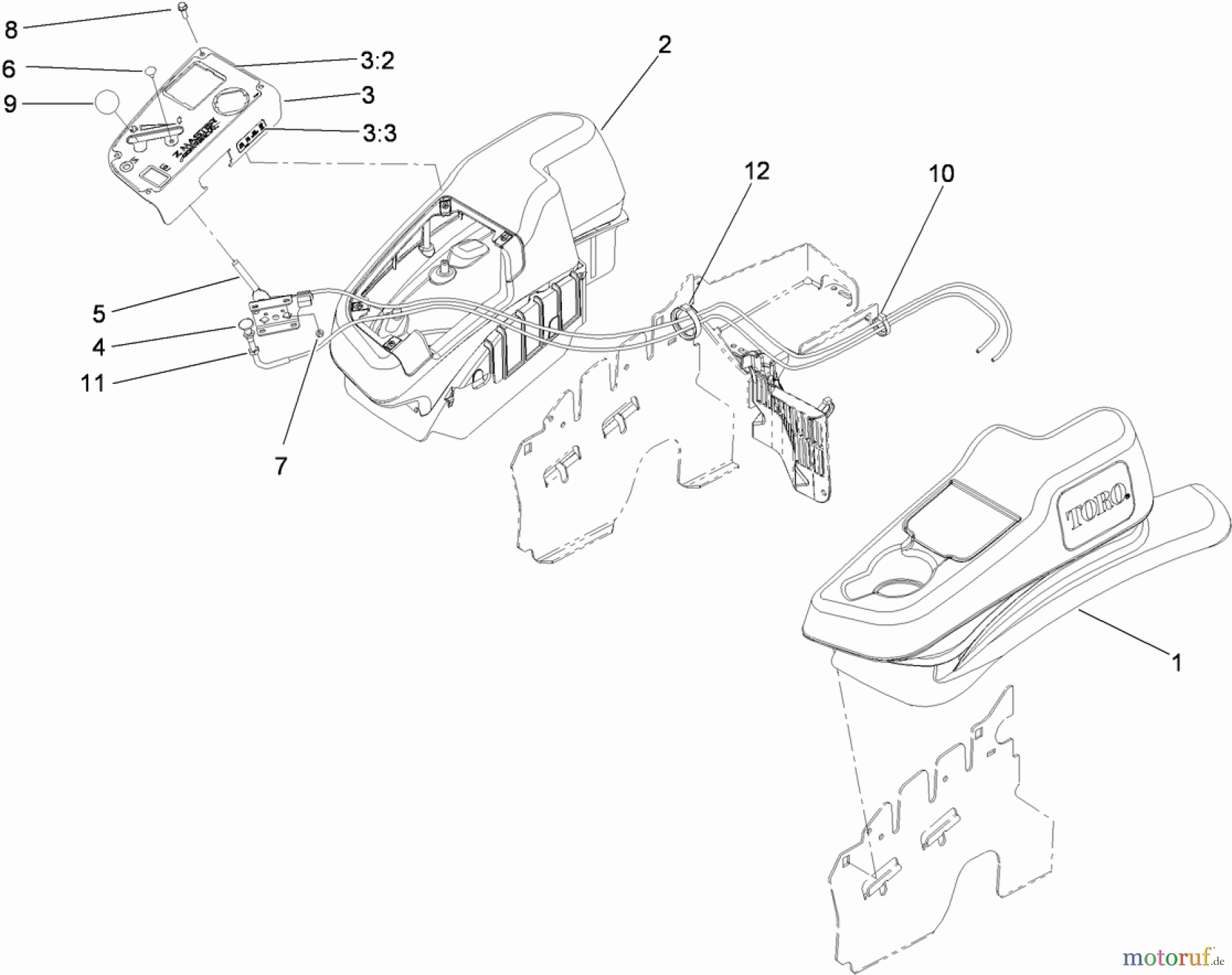 Zerto-Turn Mäher 74943CP - Toro Z Master G3 Riding Mower, 52