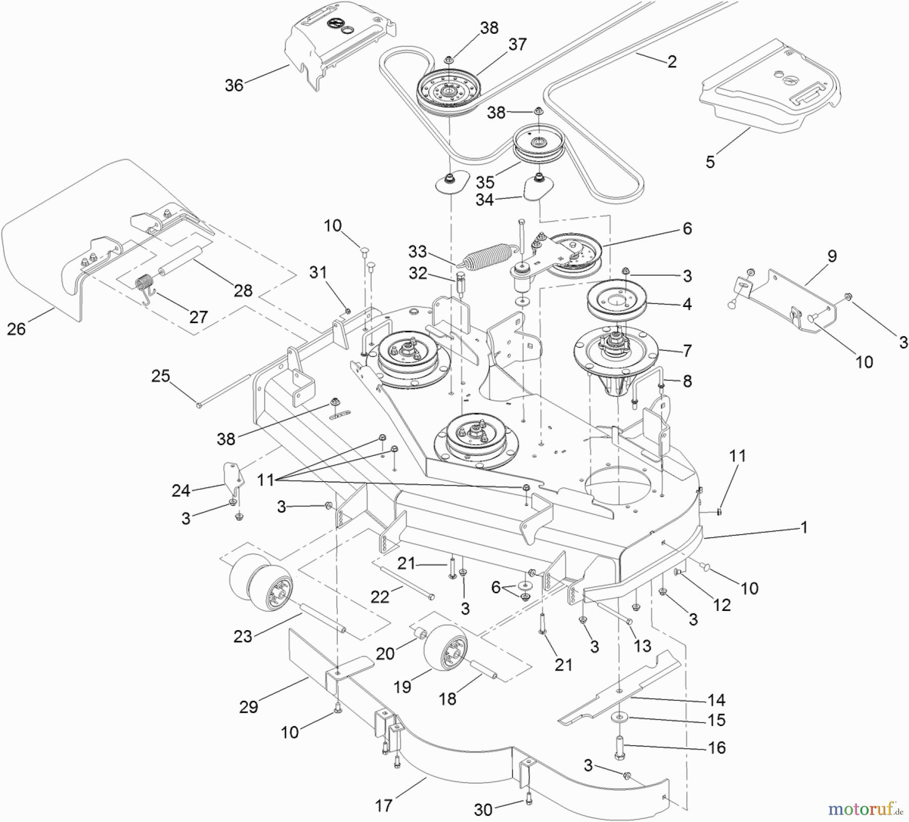  Zerto-Turn Mäher 74952 - Toro Z Master Commercial 3000 Series Riding Mower, 48