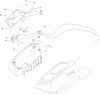 Zerto-Turn Mäher 74952 - Toro Z Master Commercial 3000 Series Riding Mower, 48" TURBO FORCE Side Discharge Deck (SN: 313000001 - 313999999) (2013) Ersatzteile FENDER, CONSOLE AND CONTROL ASSEMBLY