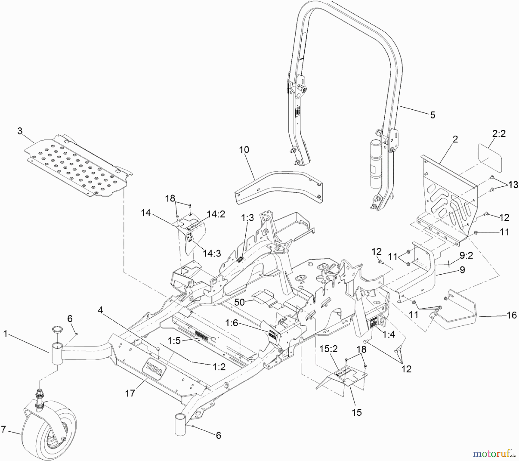  Zerto-Turn Mäher 74953 - Toro Z Master G3 Riding Mower, 52