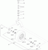 Zerto-Turn Mäher 74954 - Toro Z Master Commercial 3000 Series Riding Mower, 60" TURBO FORCE Side Discharge Deck (SN: 312000001 - 312999999) (2012) Ersatzteile CASTER WHEEL AND FORK ASSEMBLY