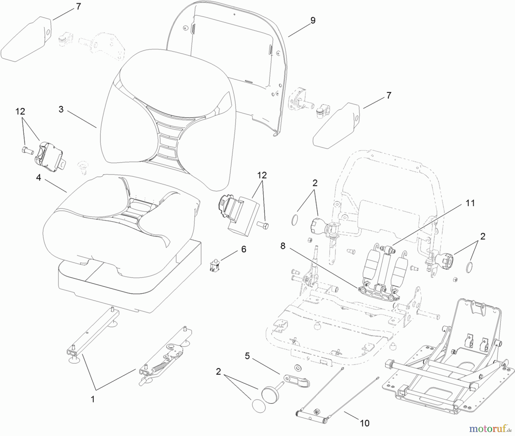  Zerto-Turn Mäher 74961CP - Toro Z Master G3 Riding Mower, 72