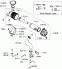 Zerto-Turn Mäher 74967CP - Toro Z Master G3 Riding Mower, 72" TURBO FORCE Side Discharge Deck (SN: 290000001 - 290999999) (2009) Ersatzteile AIR FILTER AND MUFFLER ASSEMBLY KAWASAKI FXT00V-AS06