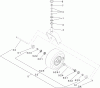 Zerto-Turn Mäher 74967CP - Toro Z Master G3 Riding Mower, 72" TURBO FORCE Side Discharge Deck (SN: 290000001 - 290999999) (2009) Ersatzteile CASTER WHEEL AND FORK ASSEMBLY