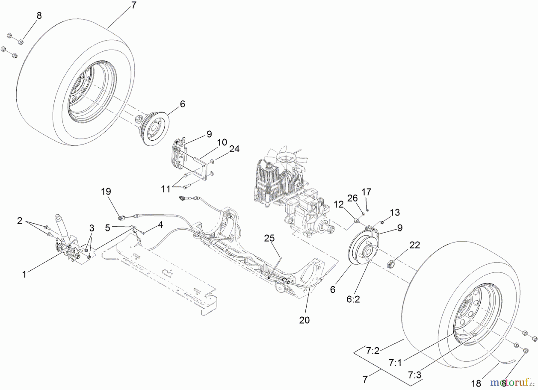  Zerto-Turn Mäher 74977 - Toro Z Master G3 Riding Mower, 72