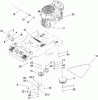 Zerto-Turn Mäher 79408 (Z300) - Toro Z Master Mower, 34" 7-Gauge Side Discharge Deck (SN: 280000001 - 280999999) (2008) Ersatzteile ENGINE MOUNTING ASSEMBLY